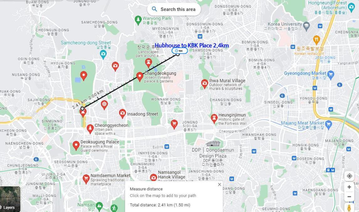 Hub House Livingtel Hostel Seoul Bagian luar foto